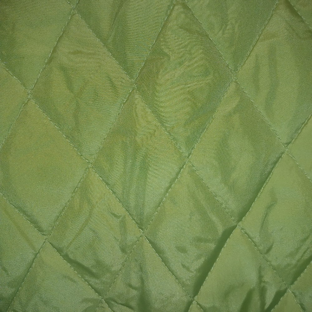 Coach Green Quilted Lightweight Jacket Diamond Stitching . Size Large - Picture 5 of 9